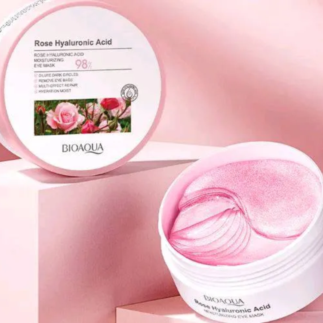 Parches para ojeras con extracto de rosas