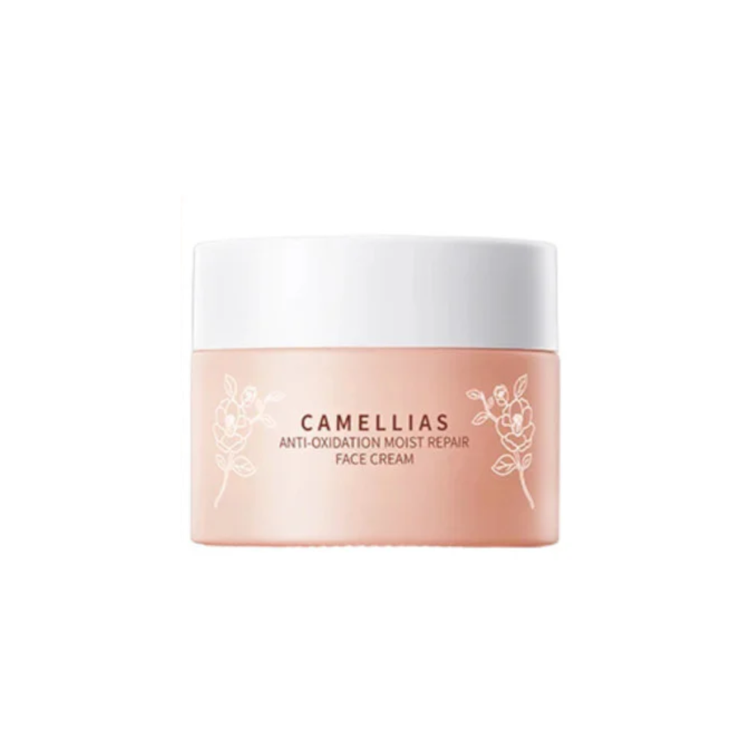 Crema facial antioxidante de camelias