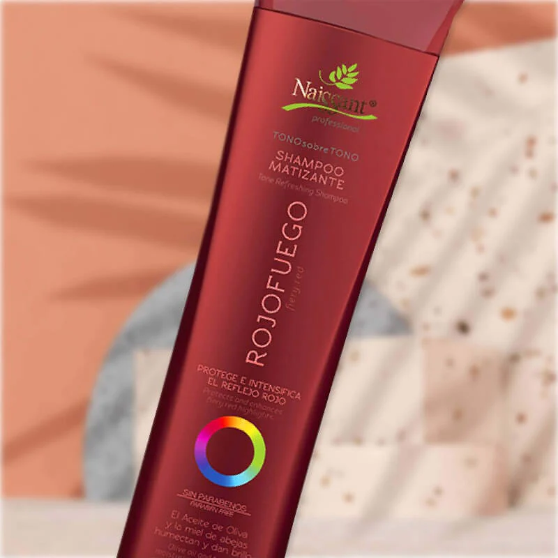 jugador Relámpago Tregua Shampoo matizante color rojo fuego Naissant – Renewmakeup